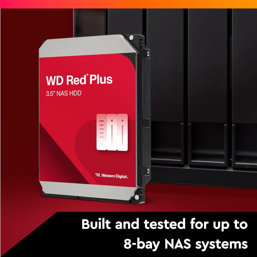 WD Red Plus 10TB 3.5 Inch NAS Internal Hard Drive view 3